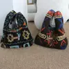 Bolso de Mano Retro de Felpa para Otoño e Invierno, Bolso de Muñeca Moderno y Casual, Bolso de Compras Portátil, Bolso Pequeño de Lona Versátil