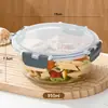 Juego de 8 Recipientes para Almuerzo, Aptos para Microondas, para Trabajadores de Oficina, Contenedores de Vidrio Personalizados al por Mayor para Almacenamiento de Alimentos