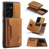 M2 para Samsung S21 Ultra tarjetero multifunción billetera S21 Ultra fuerte succión magnética par funda de teléfono de cuero