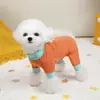 Ropa Fresca con Protección Solar de Verano para Perros, Traje Transpirable Delgado de Cuatro Patas para Bichón, Teddy y Gatos, Traje de Cuatro Patas de Malla de Seda de Hielo