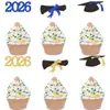 2026 Decoración de Fiesta de Temporada de Graduación Transfronteriza de Amazon Inserciones de Brillo Inserciones para Pastel de Graduación Venta al por Mayor Personalización