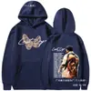 Marca Independiente de Comercio Exterior Sudadera con Capucha de Ajuste Holgado Rod Wave Última Vuelta Gira 2025 Ropa Unisex Cadera H