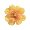 Cabeza de flor de cosmos artificial grande de 11 cm, material para manualidades DIY, para accesorios para el cabello, adornos de ropa, paredes de flores de boda y flores artificiales