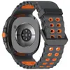 Adecuado para Samsung Galaxy Watch8/Classic/Ultra2 Correa de Silicona Doble Botonadura Estilo Marino
