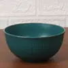 Tigela Listrada 15cm 9 Caixas Palha de Trigo Tigela de Macarrão Doméstica Restaurante Tigela de Arroz Anti-Queda Tigela de Macarrão 700ml Sopa