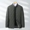 Chaqueta de Negocios Gruesa de Algodón con Cuello Alto para Hombre, Abrigo de Algodón para Hombre, Ropa Exterior, Chaqueta Casual de Alta Calidad, Chaqueta Acolchada de Algodón para Hombre