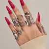 Anillo Abierto Geométrico de Lujo de Nicho Transfronterizo Acero Inoxidable Chapado en Oro Estilo Ins Diseño Personalizado Anillo Versátil