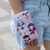 Bolsa de teléfono móvil de dibujos animados monedero de dos capas billetera vertical bolsa de mensajero de gran capacidad minibolso de hombro bolso de muñeca halter