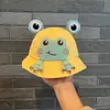 Sombrero de Pescador de Rana de Dibujos Animados para Bebé Estilo Coreano Sombrero de Sol para Bebé Unisex Sombrero de Sol para Viajes al Aire Libre para Niños
