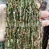 Cuentas de cristal ágata para tirar verde Dongling amatista doble agujero cuentas para tirar pulsera DIY accesorios tejidos con cuentas cuentas sueltas
