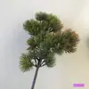 Plantas de Bonsái Hechas de Hojas de Ciprés, Hojas de Pino y Ciprés, Flores Artificiales Decorativas, Hojas Perennes