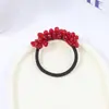 Diadema de cristal versátil estilo coreano diadema diadema cuerda para el pelo de temperamento flor de pelo anillo de cuero banda de goma de alta elasticidad cuerda para el pelo tocado