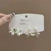 Pendientes de Plata de Ley S925 con Perlas de Imitación de Gama Alta para Mujer, Pendientes de Diseño Nicho, Pinzas para Orejas y Accesorios para Orejas Versátiles y Elegantes