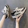 Sapatos Brancos de Sola Grossa para Aumento de Altura para Mulheres 2025 Primavera e Outono Novo Nicho Casual Sapatos Plataforma Retrô Estilo Hong Kong Sapatos Esportivos