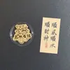 Pegatinas para Teléfono de Oro Puro 999 con los Doce Animales del Zodiaco: Caballo, Mono, Oveja, Rata, Dragón, Regalos Promocionales de Transmisión en Vivo, Diseños Personalizados