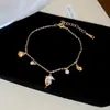 Pulseira de Golfinho Romântica Estilo Coreano Estilo Ins com Zircônia e Gotejamento de Óleo, Pulseira de Luxo Leve de Alta Qualidade, Joia de Mão Elegante e Simples Venda por Atacado