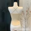786 # Estilo Outono e Inverno Menina Doce e Picante Camisola Térmica com Bojos Embutidos, Top Justo e Valorizador para Mulheres