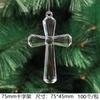 Novo Acrílico Transparente Cristal Floco de Neve Pingente Decoração de Natal Árvore de Natal Cristal Floco de Neve Decoração de Natal