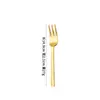 Conjunto de Talheres de Aço Inoxidável Martelado Transfronteiriço, Garfo e Colher, Colher de Mesa de Luxo Leve Banhada a Ouro, Garfo, Faca de Bife, Talheres Elegantes para Comida Ocidental Venda por Atacado