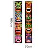 Banner Decorativo para Festa Havaiana Festival Lu'o Dísticos Aloha tiki Bandeira de Carnaval Bandeira para Festa na Praia