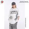 Camiseta de manga corta con estampado completo vintage de Michael de la marca estadounidense de moda callejera BIGTHING SAINT, de 24 pulgadas, de tendencia