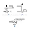 16607593 Es Adecuado para Clip de Varilla de Empuje-Tirador de Pestillo de Puerta y Hebilla de Pestillo de Puerta de Coche Chrysler Dodge