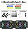 Tabla de flexiones de 30 agujeros, Equipo de fitness portátil plegable para el hogar y exteriores, Universal para hombres y mujeres