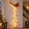 Luminária de Parede Trilha Mágica de Natal Transfronteiriça, uma luminária de parede de madeira para a Trilha Mágica de Natal