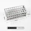 Rack para Tubos de Ensaio de Aço Inoxidável 304 Rack para Tubos Colorimétricos Equipamento de Laboratório para Centrífuga Coleta de Amostras de Sangue Rack Multifuncional para Tubos de Centrífuga
