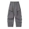 Pantalones Cargo de Bolsillo Múltiple Retro Japonés Nuevo Primavera 2026 Yidao Unisex con Cordón Holgados de Pierna Ancha