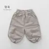 Pantalones de Chándal Casual de Punto para Niños y Niñas, Joggers Casuales con Estampado de Letras, Ropa para Bebés, Dropshipping Disponible