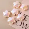 Transmisión en Vivo Popular Chapado en UV Estrella de Cinco Puntas Perlas Sueltas Pulsera de Cuentas Hecha a Mano DIY Collar Cuentas Separadas Joyería de Estrella Accesorios
