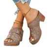 Nuevas Sandalias de Cuña Hueca de Talla Grande de Comercio Exterior para Mujer, Estilo Europeo y Americano, Punta Abierta, Suela Gruesa, Sandalias Ligeras de Playa para Uso en Exteriores