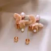 Pendientes de plata de ley S925 estilo coreano de lunares con lazo 2026 nuevos de moda populares versátiles de alta gama hermosos pendientes para mujer