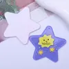 Parche Estilo Ins de Dibujos Animados Lindo con Estampado de Estrella de Cinco Puntas Accesorios para Pasadores de Pelo de Acrílico DIY Material para Colgante de Collar Infantil