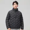 Chaqueta de Plumón Adhesiva Nueva Otoño Invierno Transfronteriza Unisex Ligera 90% Plumón de Pato Blanco Cuello Alto Casual Ropa Exterior Ligera
