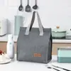 Bolsa de almuerzo conveniente, bolsa aislada de gran capacidad, bolsa de almuerzo para trabajadores de oficina, bolsa de almuerzo portátil de papel de aluminio, venta al por mayor