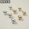 Manija de Puerta de Armario Huevo de Paloma de Latón Dorado Minimalista Italiano, Manija de un Solo Agujero Estilo Francés Plata de Lujo Ligero para Cajón de Gabinete