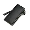 Comercio Exterior Transfronterizo Cartera Larga de Cuero para Hombre Mano OL Viajero Gran Capacidad Cremallera Bolso de Mano Hebilla Bolsillo para Tarjetas en la Muñeca