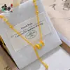 Nuevo Modelo de Tienda de Oro: Collar Lulutong de Porcelana Azul y Blanca Estilo Chino Chapado en Oro para Mujer, Cadena de Cintura Dorada de Imitación, Cadena para Clavícula