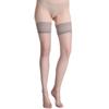 Medias Sexy Transparentes Qinghe con Encaje y Silicona Antideslizantes para Mujer, Delgadas, Efecto Piernas Desnudas, Altas por Encima de la Rodilla