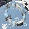 Pulsera Arcoíris Veraniega Dopamina Fresca Colorida Nicho Estrella 2024 Nueva de Moda para Mejores Amigas Xiaohongshu