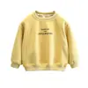 Moletom infantil 2026 novo para primavera e outono, pulôver casual estiloso, blusa de manga comprida estilo coreano para meninos pequenos