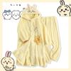 Pijamas Usaqi para Mujer Otoño e Invierno Pijamas Gruesos de Forro Polar de Coral Dibujos Animados Lindo Niña Franela Conjunto de Ropa para el Hogar