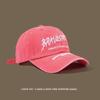 Gorra de béisbol vintage estilo americano de marca de moda para mujer, de verano, con protector solar, lavada, suave y bordada, para hombre.