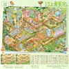 Pegatinas de Paisaje Azul Artístico 191.0 Pegatinas de Escena Miniatura de Villa Pegatinas 3D DIY para Scrapbook Pegatinas para Aliviar el Estrés