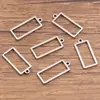 10 Pingentes de Formas Geométricas de Aço Inoxidável de 2 Cores DIY Moldura Abrasiva Estrela de Cinco Pontas Losango Redondo Gota de Água Lua
