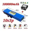 Bateria 10S3P 36V 120Ah bateria para ebike pacote de bateria de íon de lítio 18650 1000W alta potência elétrica