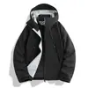Chaqueta Exterior Rígida para Hombre y Mujer, Capa Interior de Plumas 3 en 1, Cortavientos e Impermeable, Chaqueta de Plumas Desmontable para Senderismo