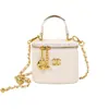 Bolsa pequena quadrada versátil e fashion, design simples, transversal, estilo Chanel, bolsa plissada transfronteiriça, novo modelo 2026